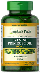 Puritans Pride Evening Primrose Oil 1000 mg softgels with GLA, 120-count