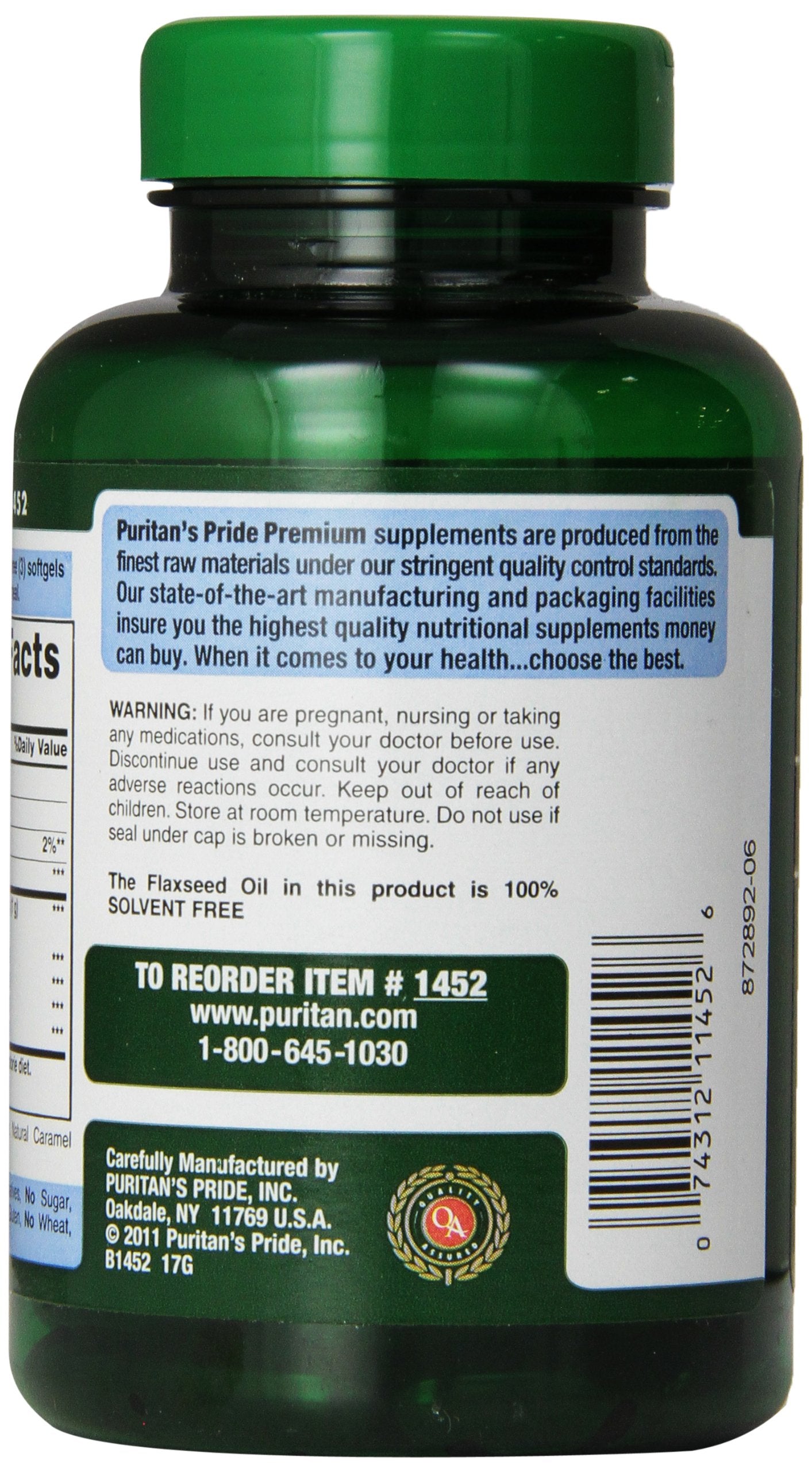 Flax oil softgels 120-count