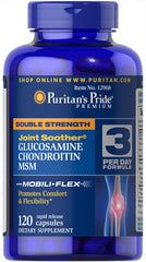 Puritan's Pride Glucosamine, Chondroitin & MSM 3 Per Day Formula bottle