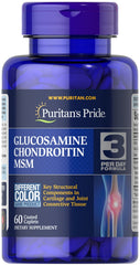 Puritan's Pride Glucosamine Chondroitin MSM Joint Soother bottle front