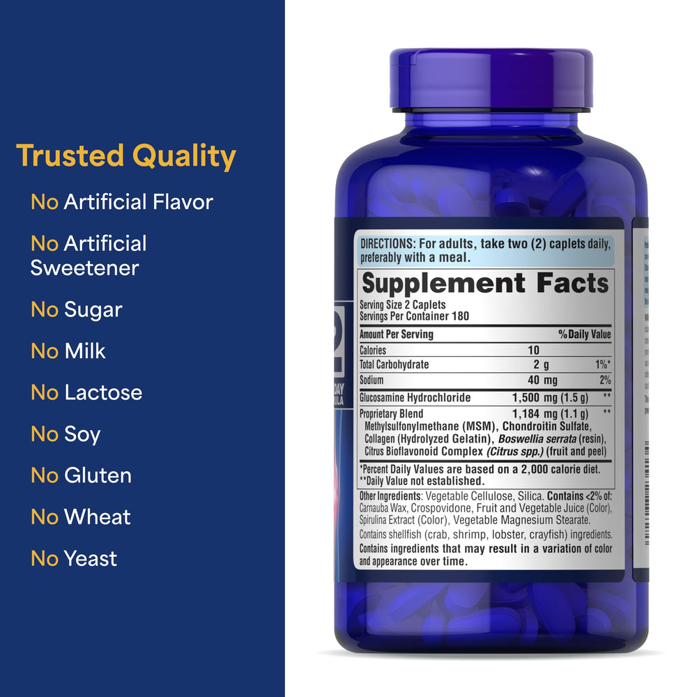 Puritan's Pride bottle on a kitchen counter ready for daily supplementation.