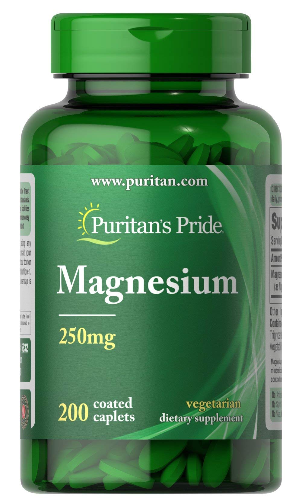 Puritan's Pride Magnesium 250 mg bottle