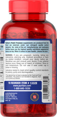 Discontinued status notice on Puritan's Pride Omega-3 packaging