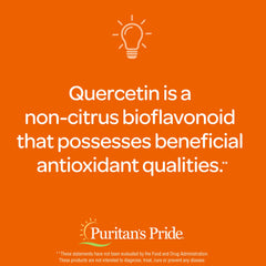 Puritan's Pride Quercetin Complex bottle on white background