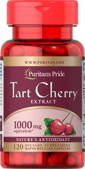 Puritans Pride Tart Cherry Extract 1000 mg bottle - 120 count