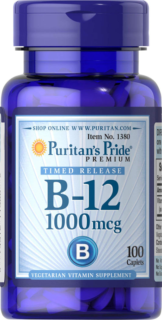 Puritan's Pride Timed Release Vitamin B-12 bottle (250 count)
