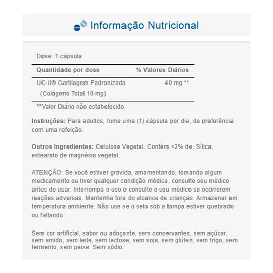 Puritan's Pride UC-II 40mg Active Collagen Compound capsules