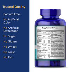 Bottle close-up showing label for Puritan's Pride Ultra Woman 50+