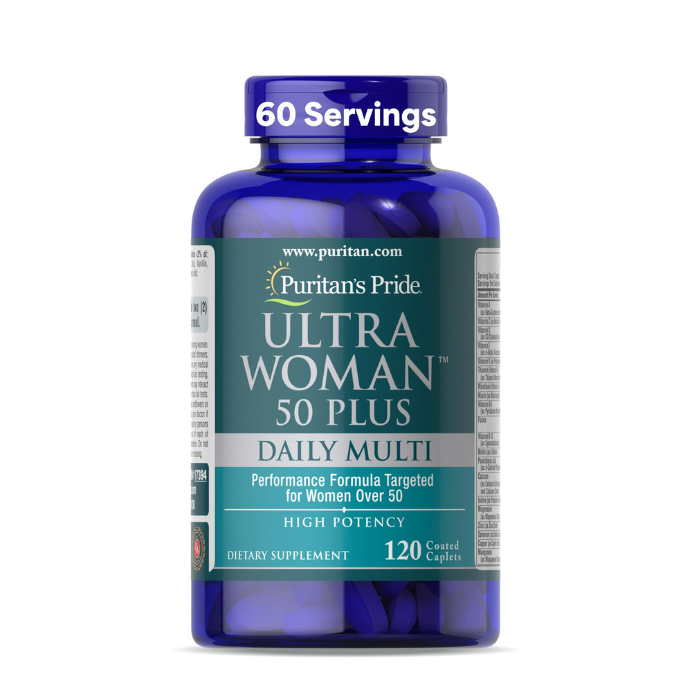 Puritan's Pride Ultra Woman 50+ multivitamin bottle front