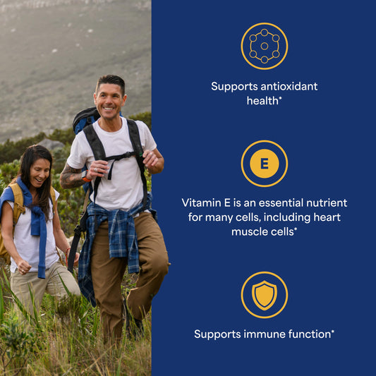 Puritan's Pride Vitamin E 2-pack bottle — back label