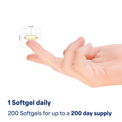 Close-up of rapid-release vitamin E softgels