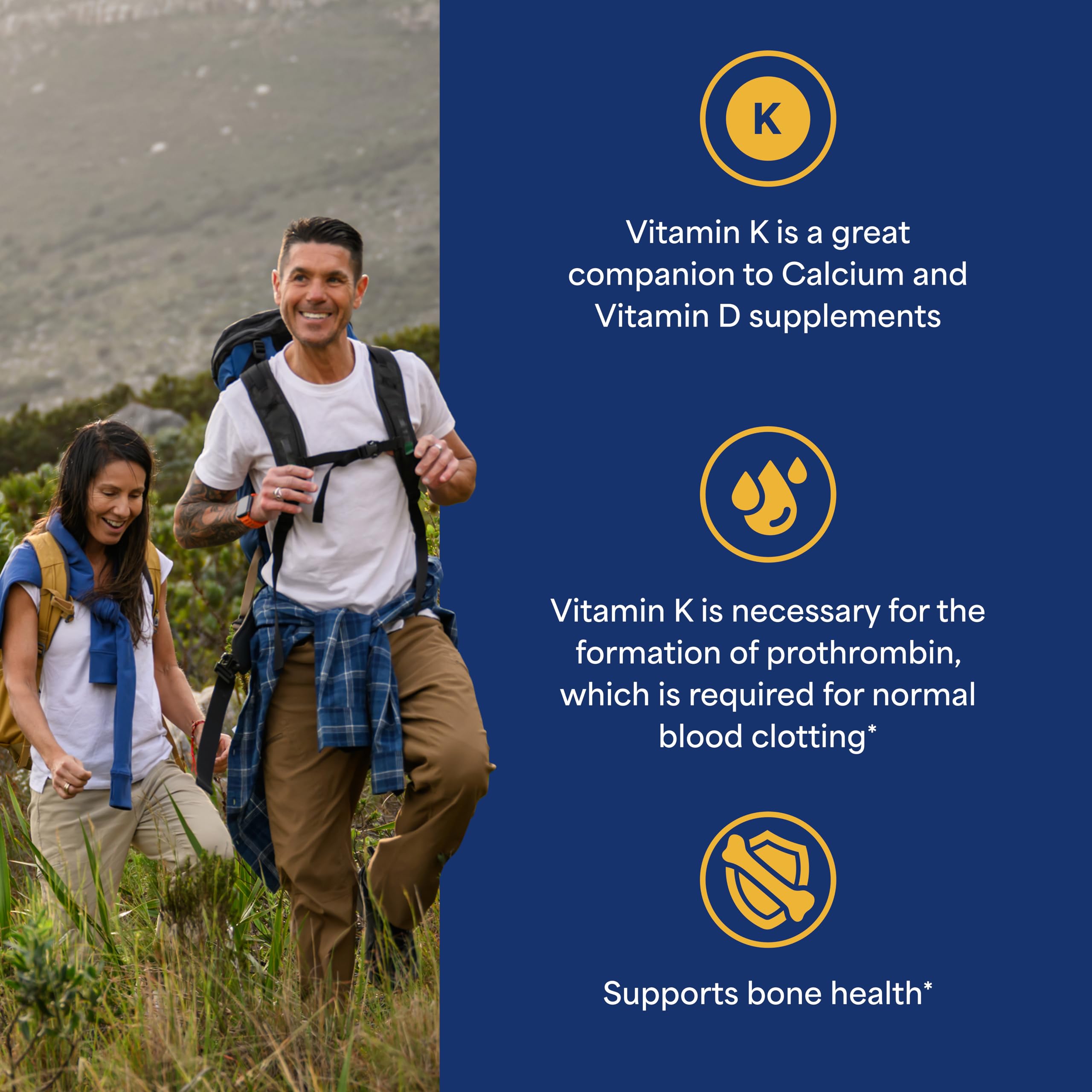 Puritan's Pride Vitamin K 100 mcg bottle label