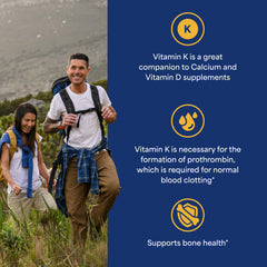 Puritan's Pride Vitamin K 100 mcg bottle label