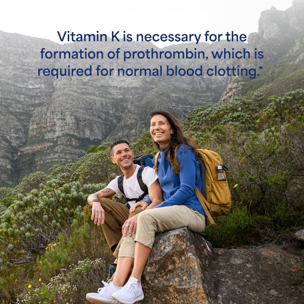 Puritan's Pride Vitamin K 100 mcg bottle side view