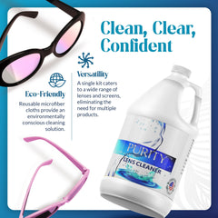 Purity Lens Cleaner 1gal packaging with USA flag