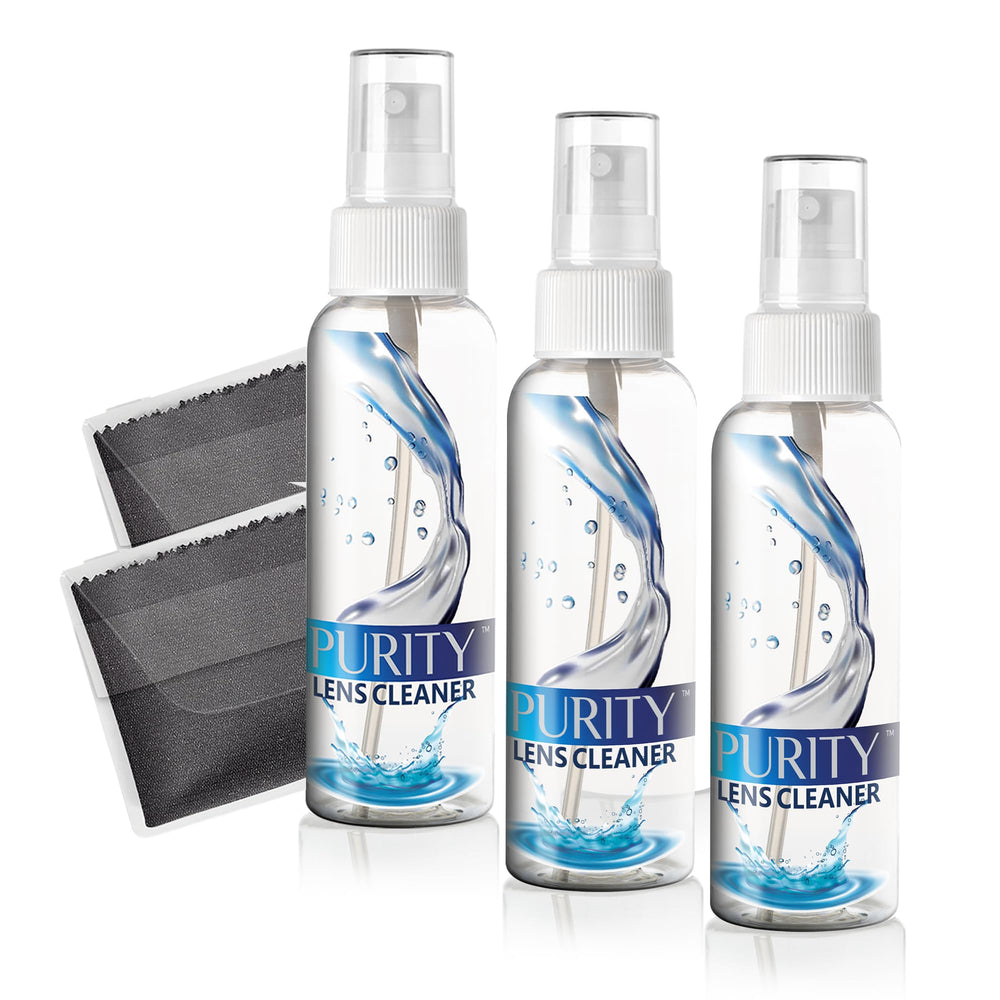 Purity Lens Cleaner Kit bottle close-up