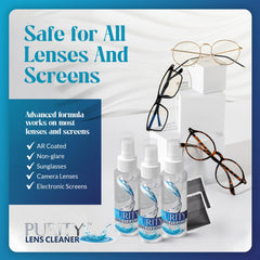 Purity Lens Cleaner spray bottle with nozzle