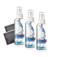 Purity Eyeglass Lens Cleaner Kit bottle and packaging