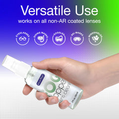 Fog-free non-AR coated lenses after treatment
