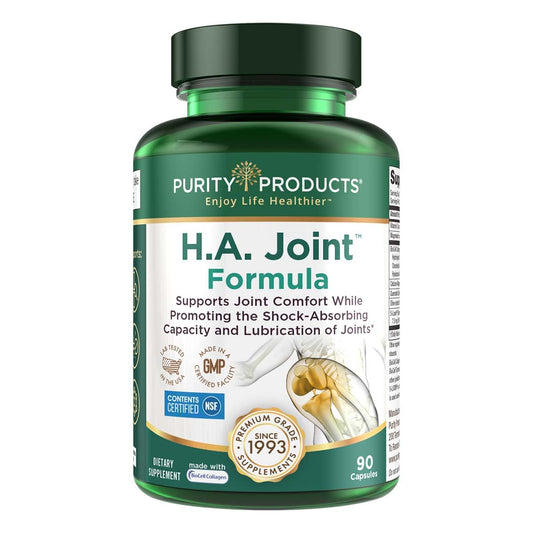 Purity HA Joint Formula bottle with 90 capsules