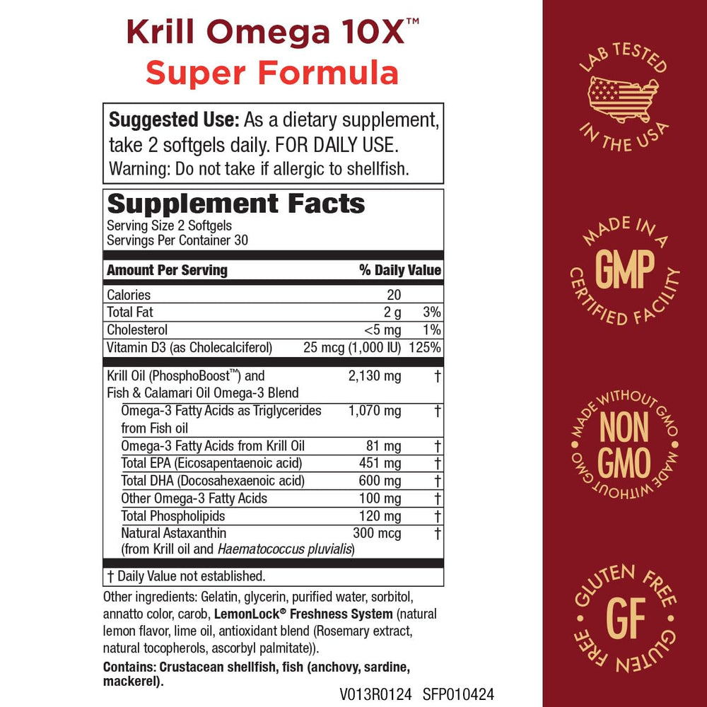 Krill oil with PhosphoBoost and astaxanthin