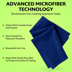Close-up texture of Purity microfiber lens cleaning cloth