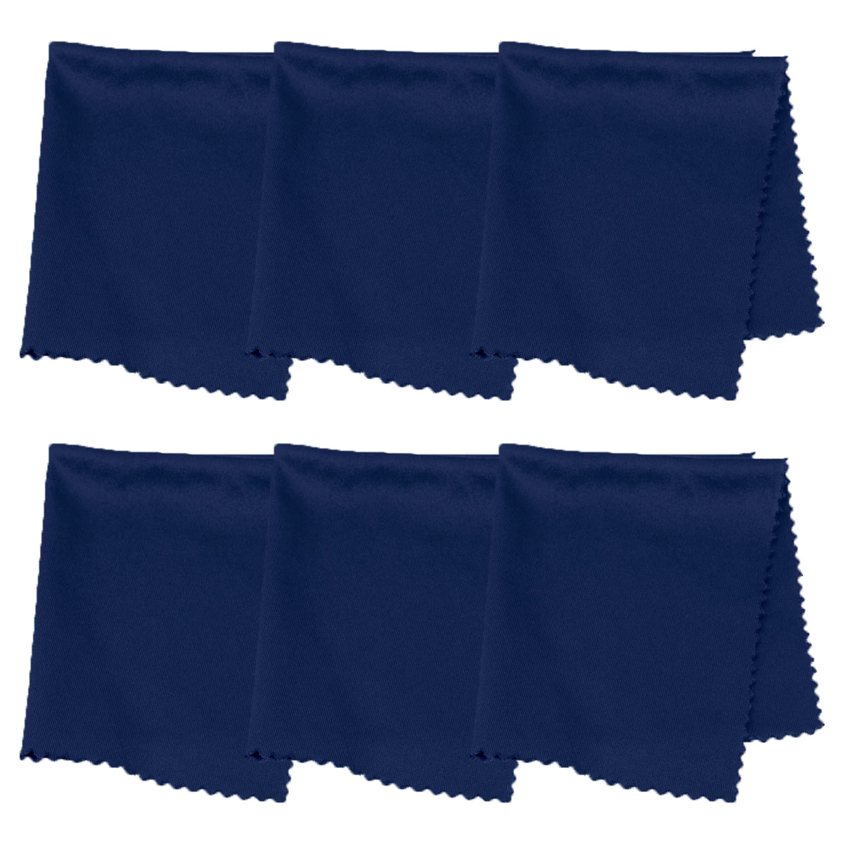 Purity microfiber cloths 6-pack dark blue front view