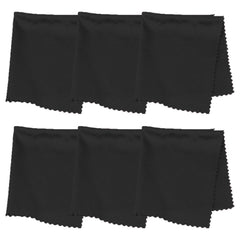 Purity microfiber lens cleaning cloths pack of 6 in black – front view
