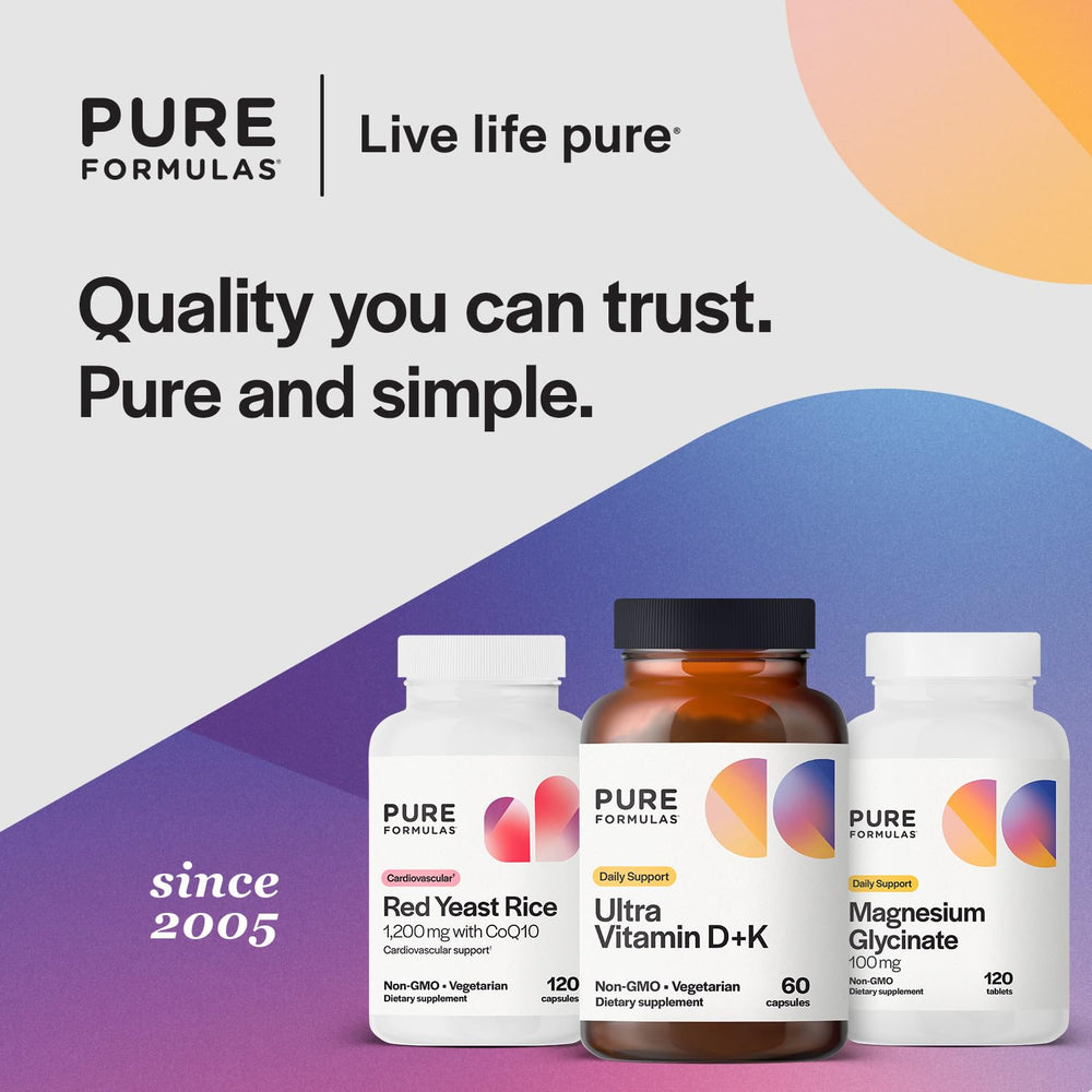 Purity and potency badge for D3 K2 supplement