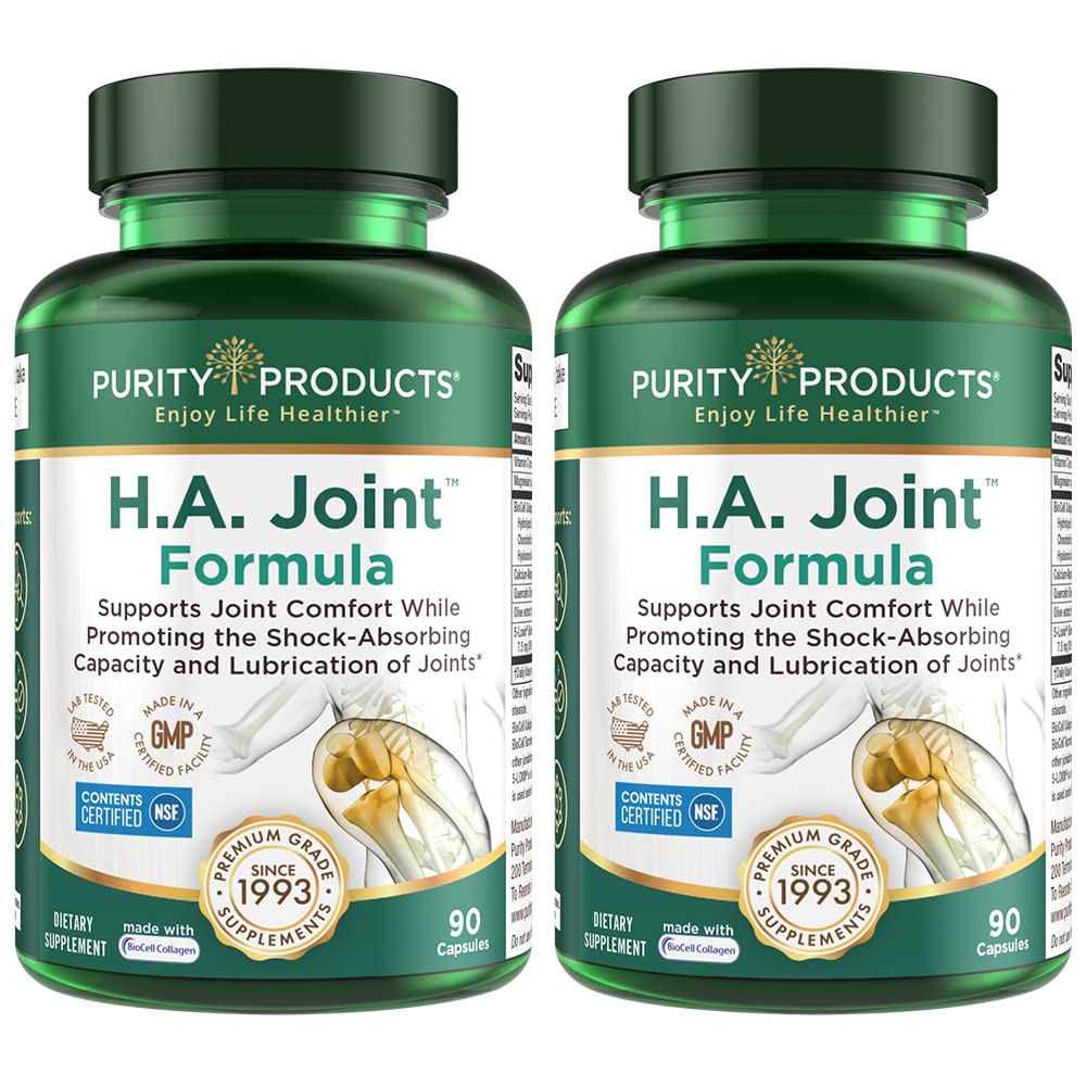 Purity Products HA Joint Formula bottle front label