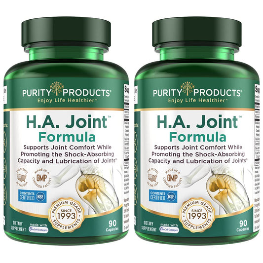 Purity Products HA Joint Formula bottle front label
