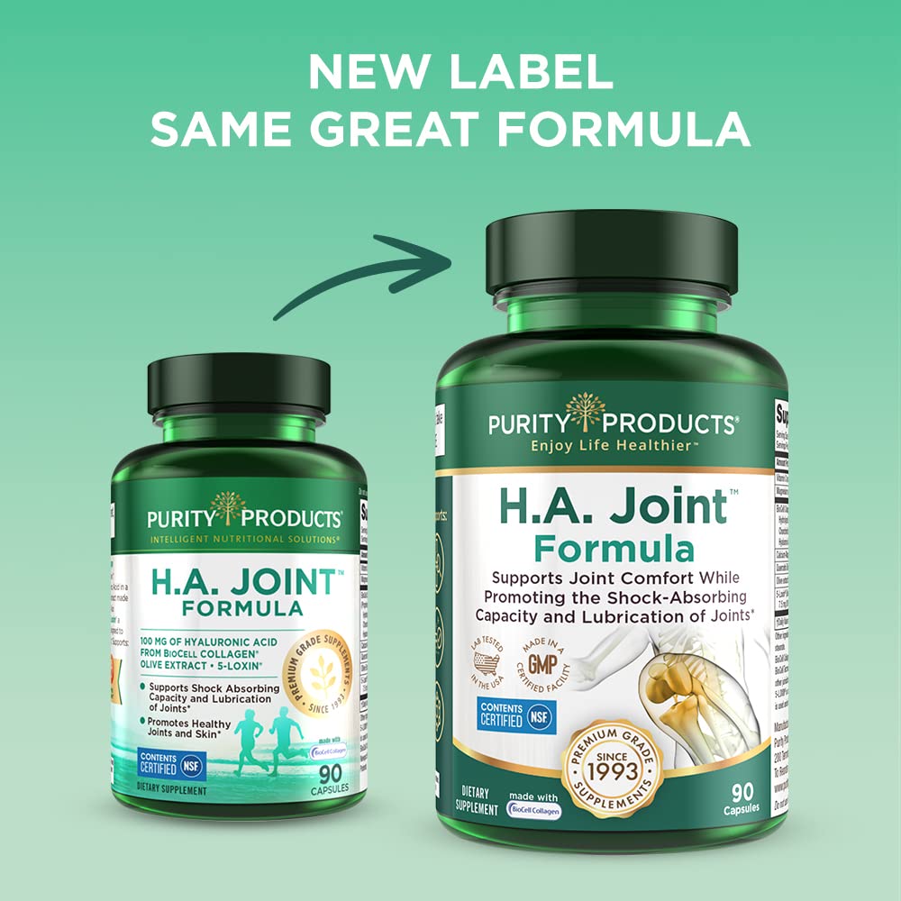 Joint support capsules arranged with glass of water