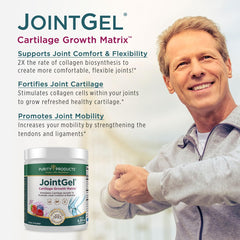 Purity Products JointGel scoop indicates convenient daily serving for consistent dosing
