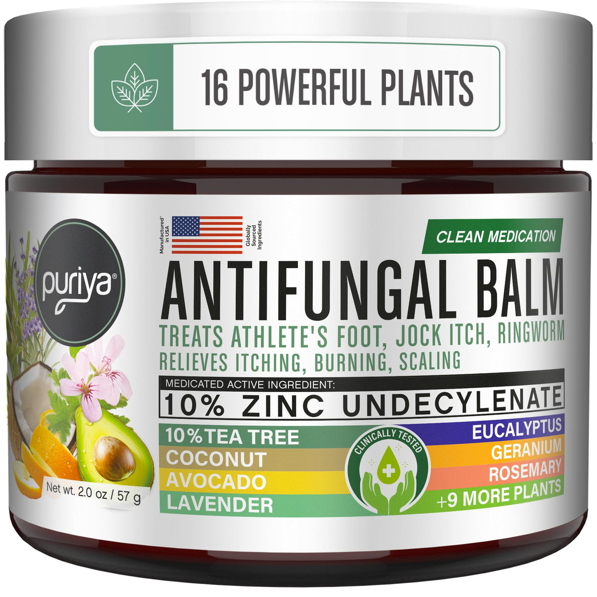 Puriya antifungal cream bottle pour for easy application and quick relief.