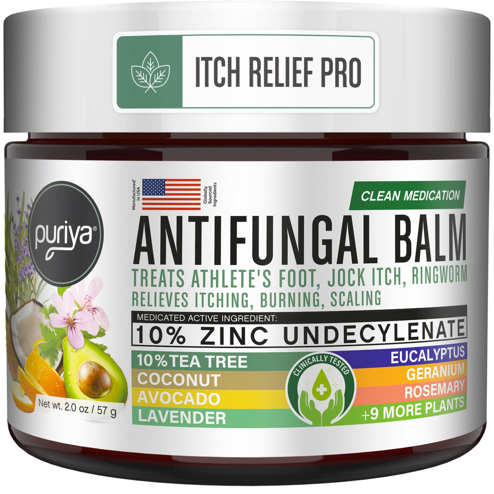 Puriya antifungal cream bottle pour for easy application and quick relief.