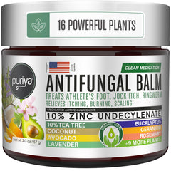 Puriya antifungal cream bottle pour for easy application and quick relief.