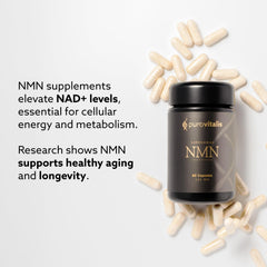 Capsule close-up of Longevir NMN 250mg