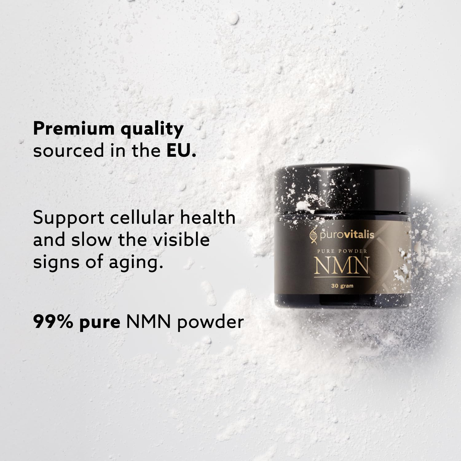 Serving scoop with PUROVITALIS NMN powder