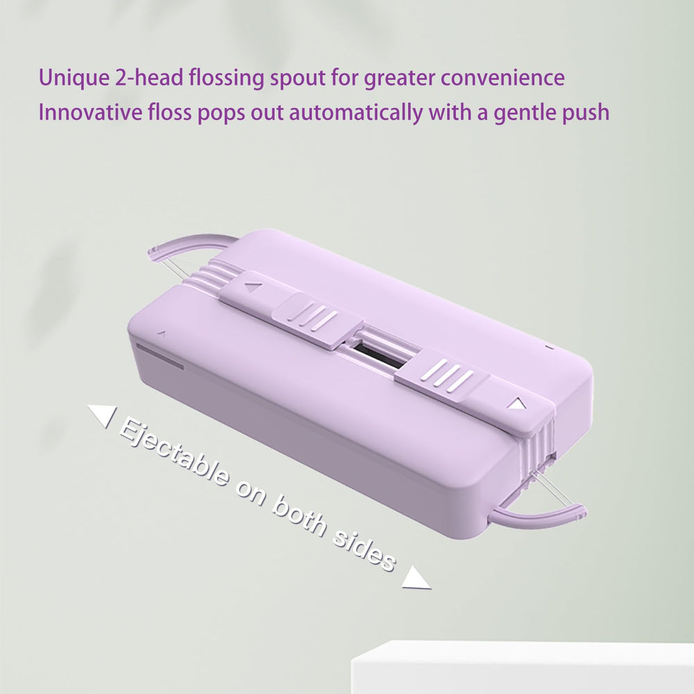 Purple floss storage solution highlighting portability and organization.