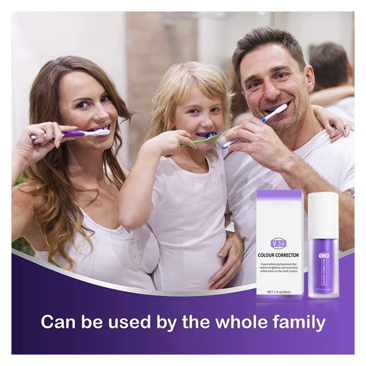Product image of purple toothpaste 3D whitening kit