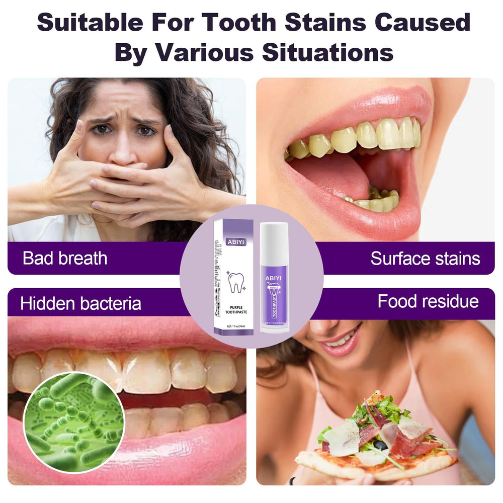 Purple Whitening Toothpaste product packaging