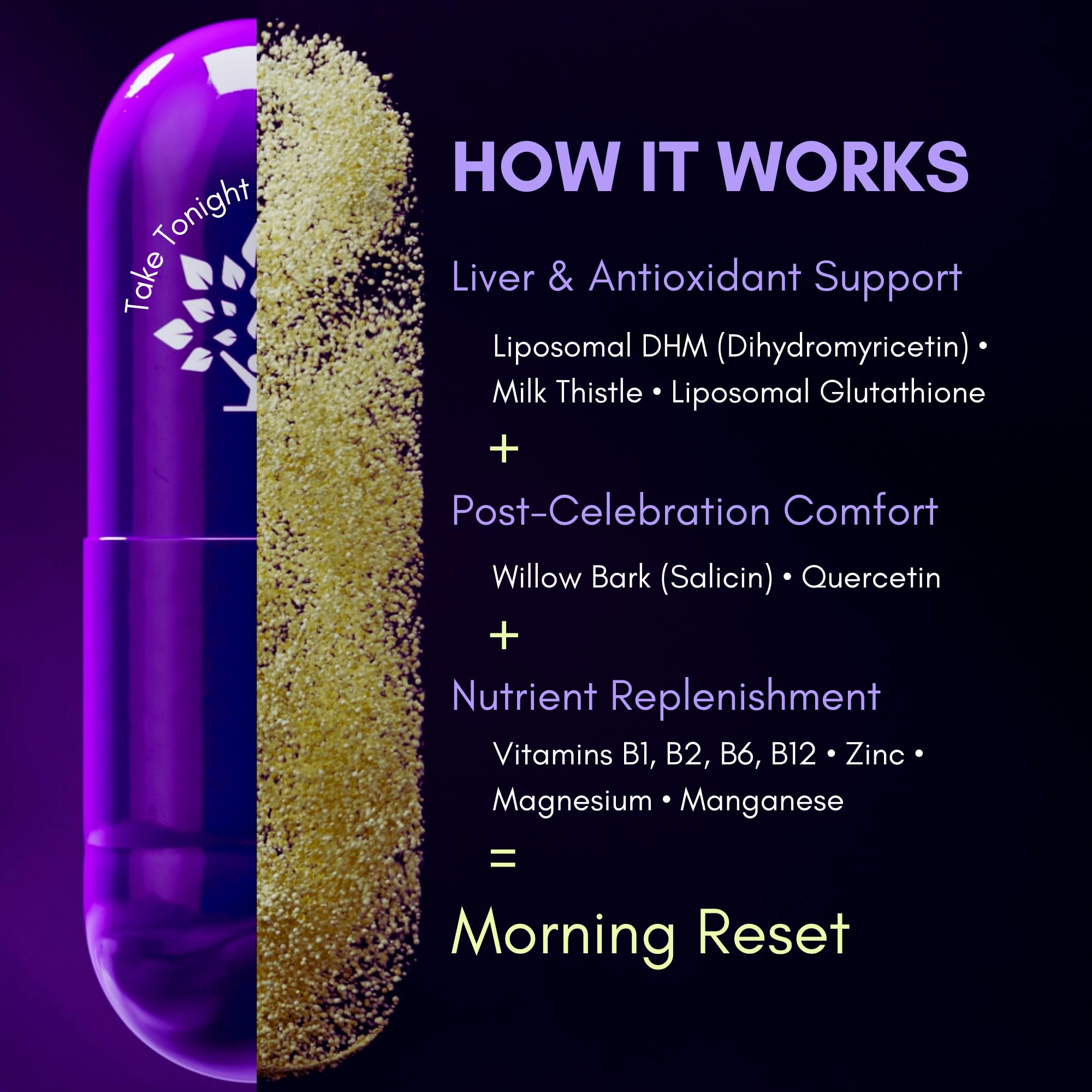 Purple Tree Liposomal Glutathione capsule close-up for full-body support