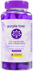 Purple Tree Post-Celebration Wellness bottle pour for easy recovery after festivities