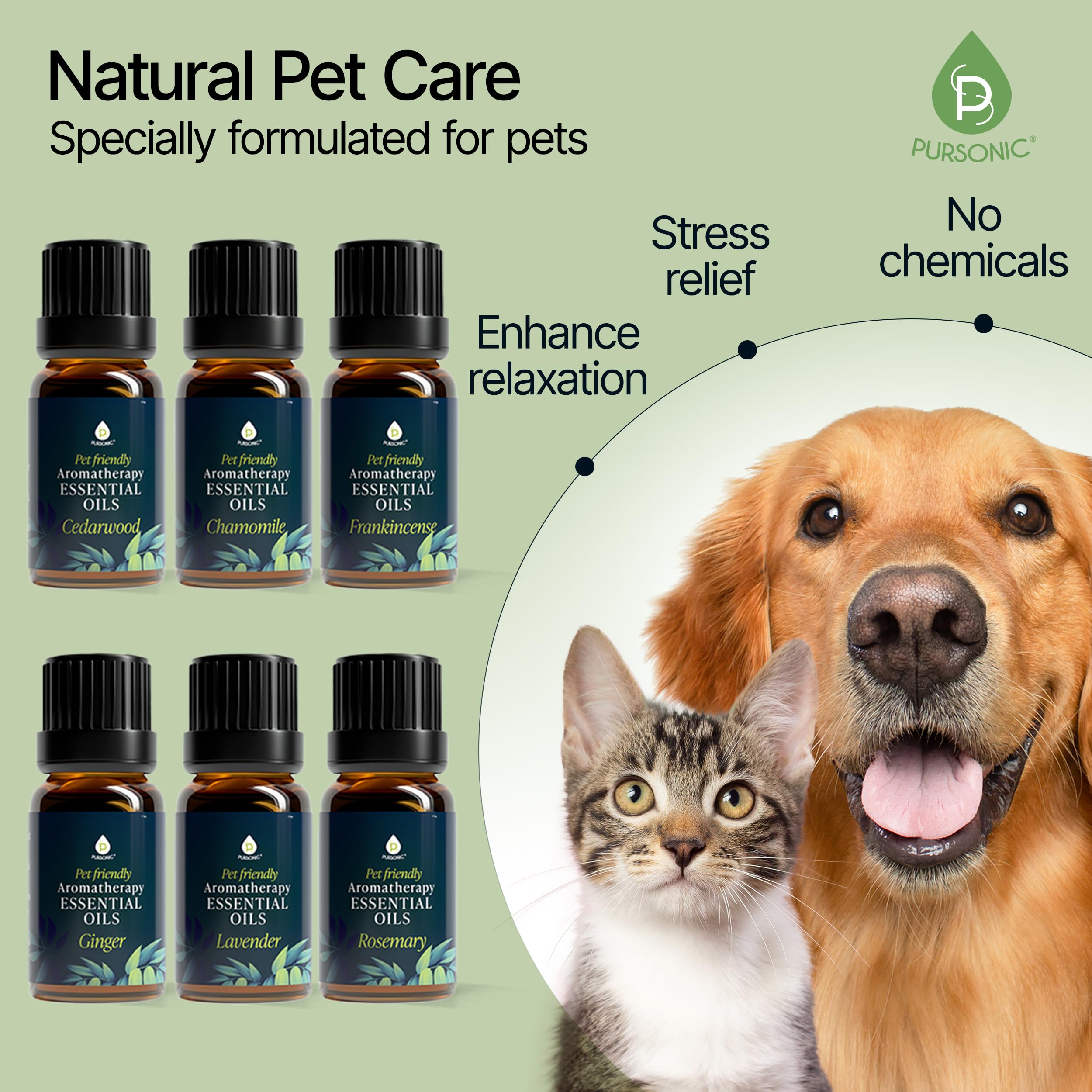 PURSONIC Cedarwood essential oil bottle