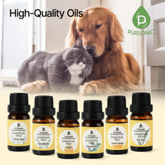 Peppermint oil bottle from Pursonic pet-friendly blends