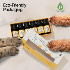 Ginger oil bottle in Pursonic pet-safe aromatherapy set