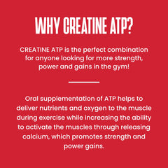 Nutrition facts panel on Purus Labs Creatine ATP bottle