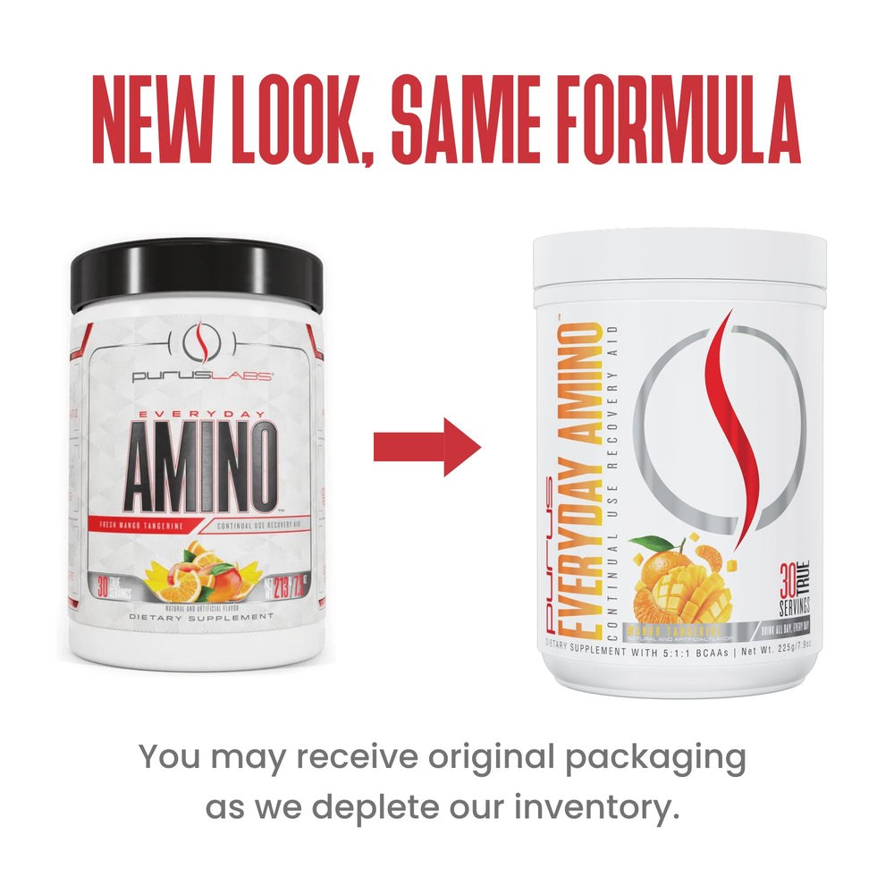 Purus Labs Everyday Amino BCAA Powder – Strawberry Lemonade flavor