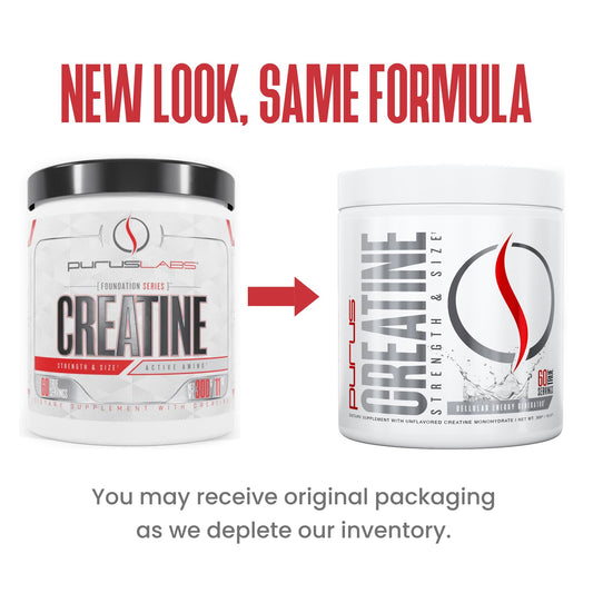 Nutrition facts panel for Purus Labs Creatine Powder
