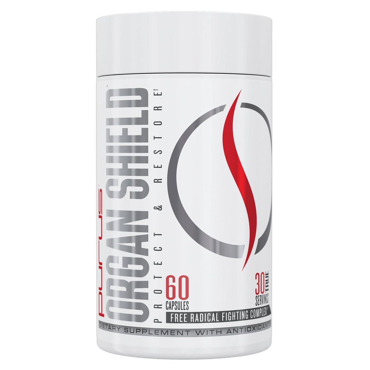 Purus Labs Organ Shield Active Antioxidant bottle front with label